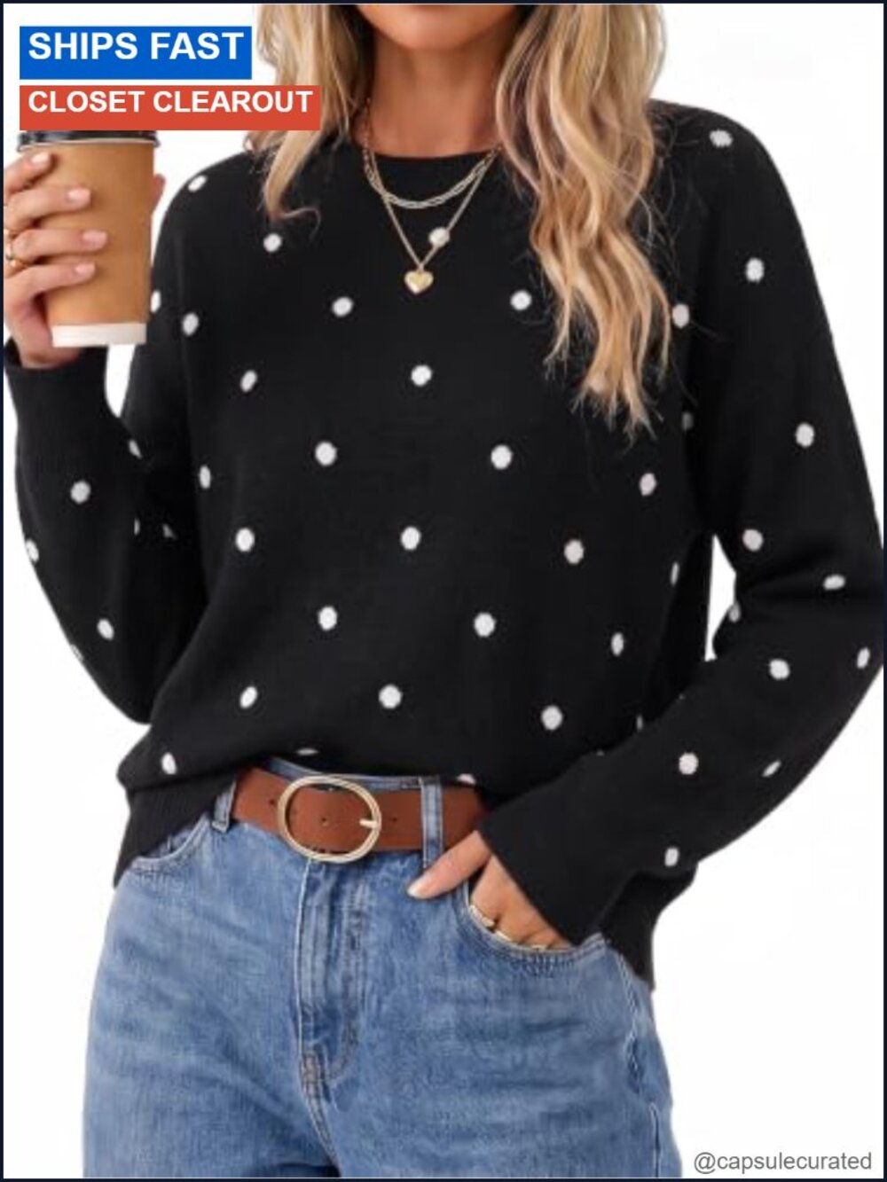 Wool Blend Crew Neck Color Block Pullover Sweater Relaxed Fit